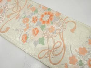 佐賀錦　花車模様織り出し　袋帯